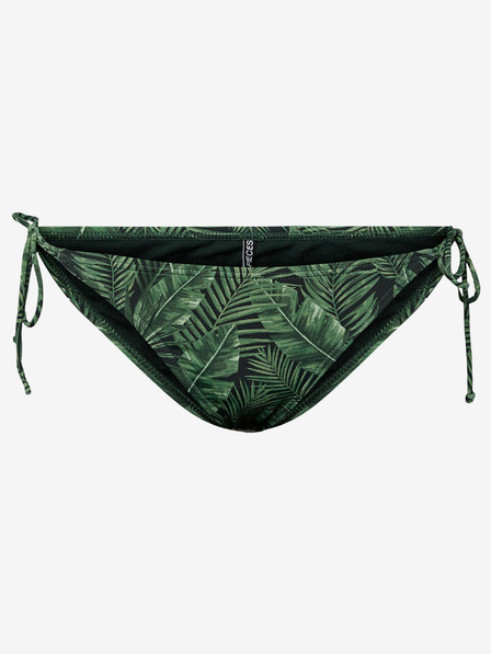 Pieces Grüner gemusterter Damen-Bikiniunterteil Pieces Bilma