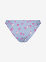 Pieces Hellblauer gemusterter Damen-Bikiniunterteil Pieces Bonna
