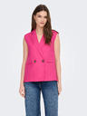 ONLY Dunkelrosa Damen Leinenweste ONLY Caro
