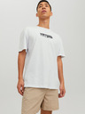 Jack & Jones Weißes Herrenhemd Jack & Jones Digit bedruckt