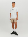 Jack & Jones Weißes Herrenhemd Jack & Jones Digit bedruckt