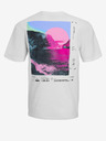 Jack & Jones Weißes Herrenhemd Jack & Jones Digit bedruckt