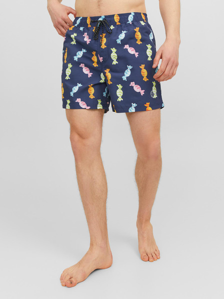 Jack & Jones Dunkelblaue gemusterte Herren-Badebekleidung Jack & Jones Fiji