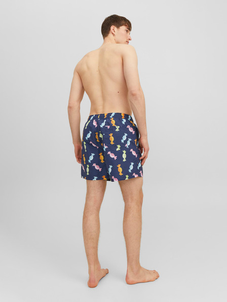 Jack & Jones Dunkelblaue gemusterte Herren-Badebekleidung Jack & Jones Fiji