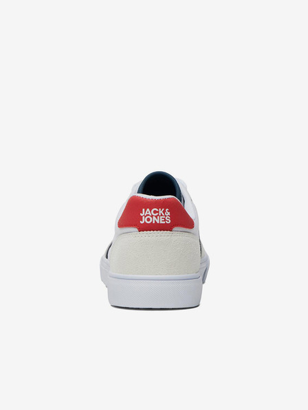 Jack & Jones Weiße Herren-Sneaker mit Wildleder-Details Jack & Jones Uston