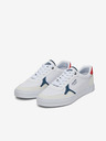 Jack & Jones Weiße Herren-Sneaker mit Wildleder-Details Jack & Jones Uston