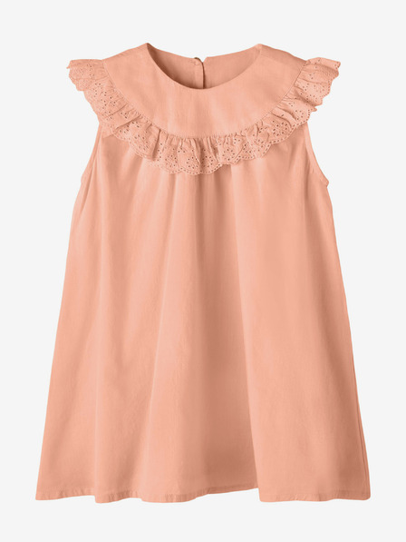 name it Apricotfarbenes Mädchenkleid name it Fetulle
