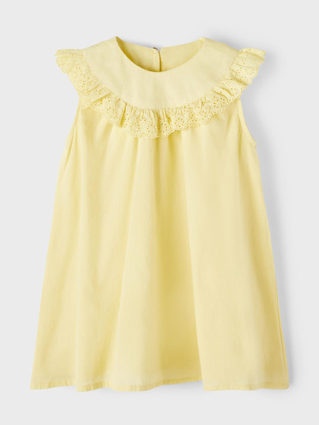 name it Hellgelbes Mädchenkleid name it Fetulle