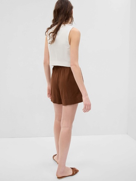 GAP Leinen Shorts mit elastischem Bund GAP