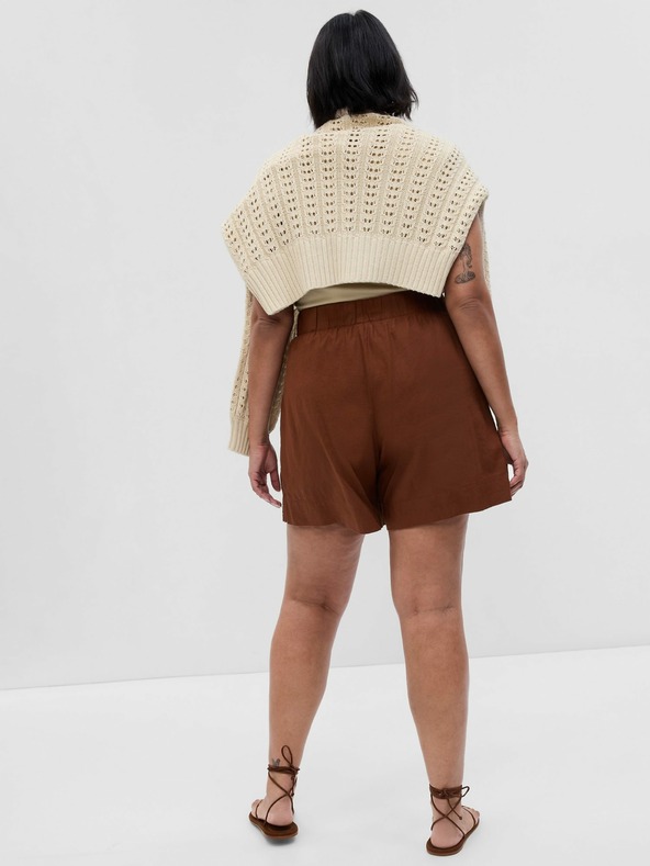 GAP Leinen Shorts mit elastischem Bund GAP