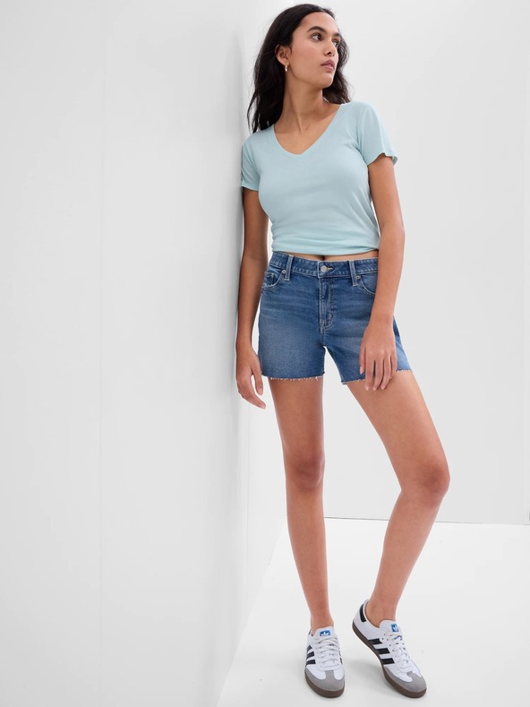 GAP Jeans Shorts Mid Rise Distresset GAP