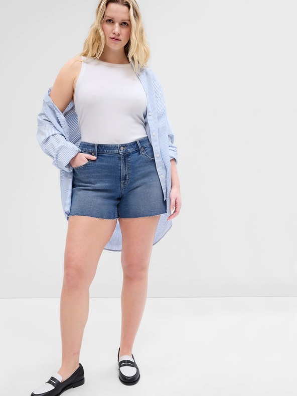 GAP Jeans Shorts Mid Rise Distresset GAP