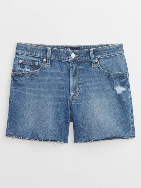 GAP Jeans Shorts Mid Rise Distresset GAP