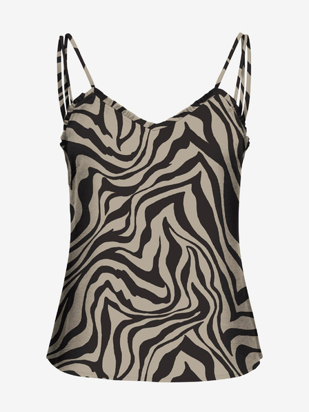 ONLY Schwarz-beige gemustertes Damen-Tank-Top ONLY Nova