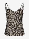 ONLY Schwarz-beige gemustertes Damen-Tank-Top ONLY Nova