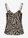 ONLY Schwarz-beige gemustertes Damen-Tank-Top ONLY Nova