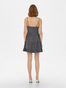 ONLY Dunkelgraues kurzes Kleid mit Riemchen ONLY Ragna