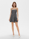 ONLY Dunkelgraues kurzes Kleid mit Riemchen ONLY Ragna