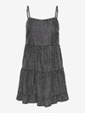 ONLY Dunkelgraues kurzes Kleid mit Riemchen ONLY Ragna