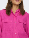 ONLY Dunkelrosa Damen-Leinenhemd ONLY Caro