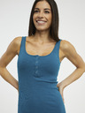 Pieces Blaues Damen-Etuikleid Pieces Kitte