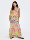 Jacqueline de Yong Grünes und rosa geblümtes Maxikleid für Damen JDY Daisy