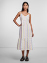Pieces Hellviolett gestreiftes Midikleid Pieces Kaitlyn