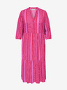 ONLY CARMAKOMA Rosa Gestreiftes Damen-Hemd Maxikleid ONLY CARMAKOMA Marrakesh