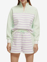 Scotch & Soda Lila und weiß gestreiftes Damen-Sweatshirt Scotch & Soda
