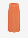 Jacqueline de Yong Orangefarbener Satin-Maxirock für Damen JDY Fifi