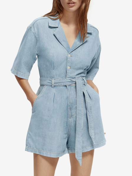 Scotch & Soda Hellblauer Jeans-Overall für Damen Scotch & Soda