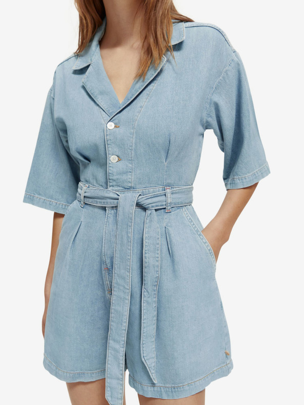 Scotch & Soda Hellblauer Jeans-Overall für Damen Scotch & Soda