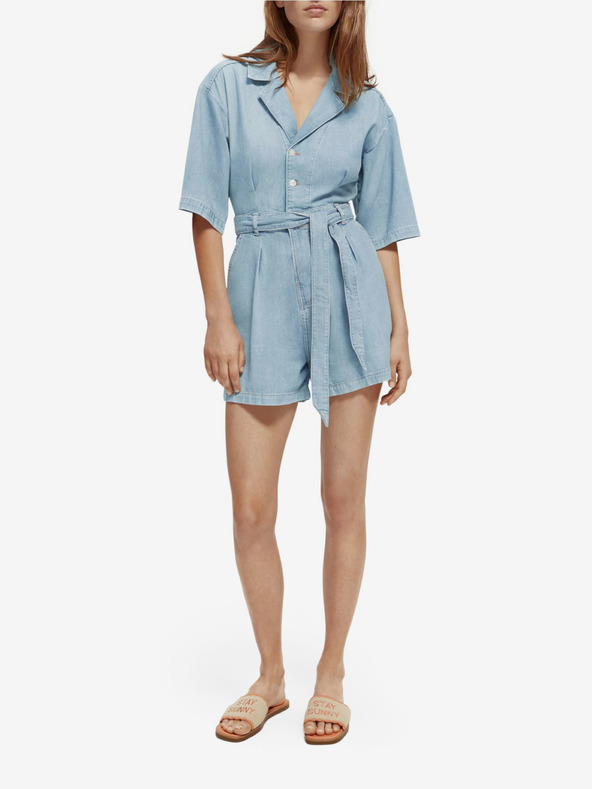 Scotch & Soda Hellblauer Jeans-Overall für Damen Scotch & Soda