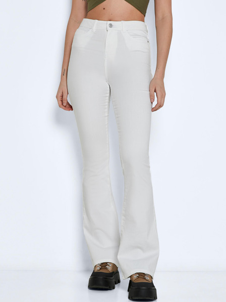 Noisy May Weiße Damen Flared Jeans Noisy May Sallie
