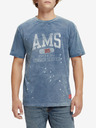 Scotch & Soda Blaues Herren-T-Shirt Scotch & Soda