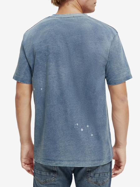 Scotch & Soda Blaues Herren-T-Shirt Scotch & Soda