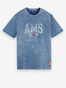 Scotch & Soda Blaues Herren-T-Shirt Scotch & Soda