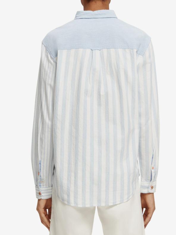 Scotch & Soda Blau-weiß gestreiftes Herrenhemd von Scotch & Soda