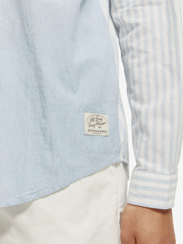 Scotch & Soda Blau-weiß gestreiftes Herrenhemd von Scotch & Soda