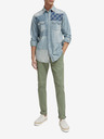 Scotch & Soda Hellblaues Hemd aus gemustertem Denim für Herren Scotch & Soda