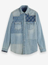 Scotch & Soda Hellblaues Hemd aus gemustertem Denim für Herren Scotch & Soda