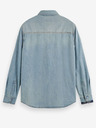 Scotch & Soda Hellblaues Hemd aus gemustertem Denim für Herren Scotch & Soda