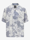 ONLY & SONS Weiß-blaues gemustertes Herren-Kurzarmhemd ONLY & SONS Den