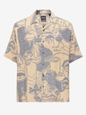 ONLY & SONS Beige Gemustertes Herren-Kurzarmhemd ONLY & SONS Den