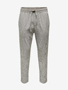 ONLY & SONS Hellgrau gestreifte Herrenhose mit Leinen ONLY & SONS Linus