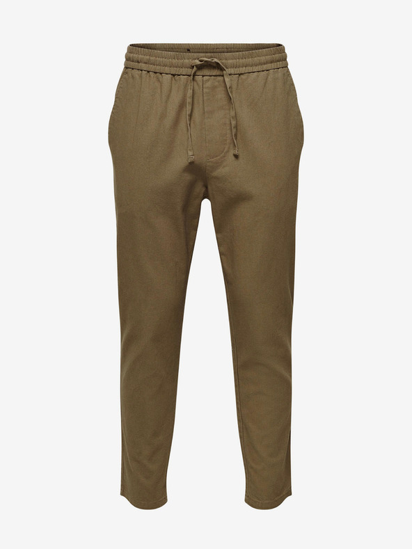 ONLY & SONS Braune Herren-Leinenhose ONLY & SONS Linus