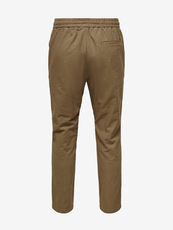 ONLY & SONS Braune Herren-Leinenhose ONLY & SONS Linus