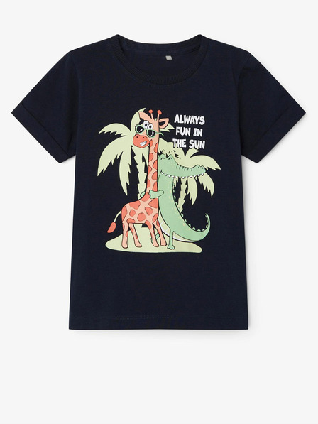 name it Dunkelblaues Jungen-T-Shirt mit dem Namen Vux