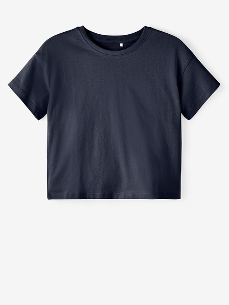 name it Dunkelblaues Mädchen-Basic-Shirt name it Vita