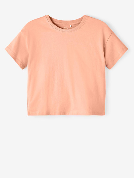 name it Apricotfarbenes Basic-Shirt für Mädchen name it Vita
